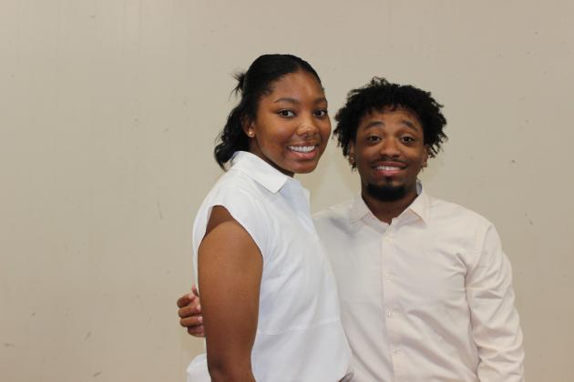 Named Mr. and Miss EHS are Gabrielle Mitchell, left, and Isaiah Ceasar.