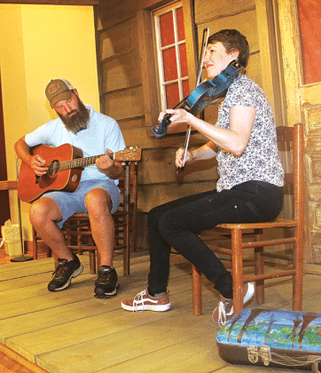 Sarah Jayde Williams was joined by Joshua Johnson at the Jean Lafitte National Historical Park &amp; Preserve Prairie Acadian Cultural Center program Thursday. Williams is the granddaughter of famed Cajun musician Hadley Castille and she shared stories about her grandfather. The free entertainment series continues with: The Holiday Playgirls May 15; the Chad Huval Duo May 22; and Jeffery Broussard May 29. The center is at 250 W. Park Ave., Eunice. (Photo by Harlan Kirgan)