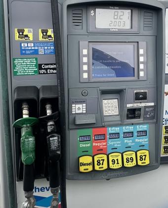 Four Eunice gas stations all located within one mile of each other showed regular gas prices ranging from a low of $3.94 to a high of $4.04 on Wednesday afternoon.  (Photos by Rebecca Chaisson)