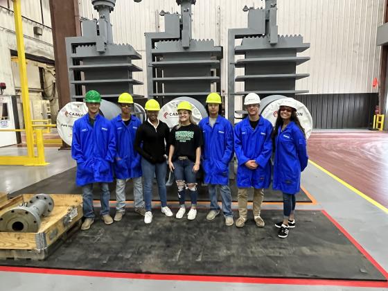 Eunice High students visit Ville Platte Cameron/Schlumberger facility