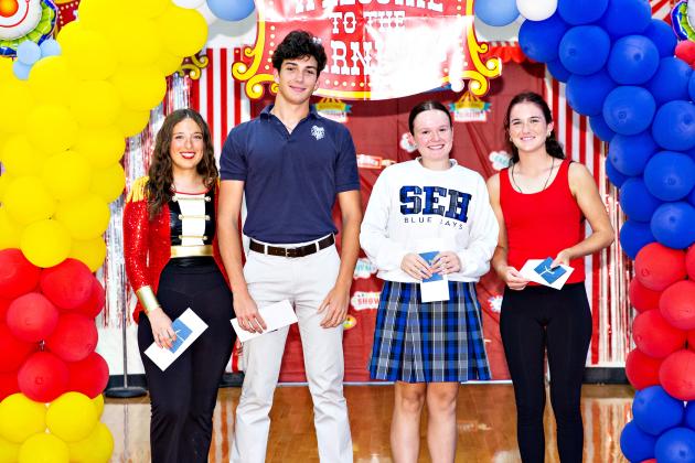 Student Council members are, from left, Ava Guillory, treasurer; Copeland Miller, secretary; Elizabeth Fruge, vice president; and Laura Beth Zaunbrecher, president.