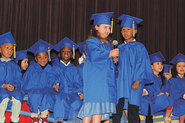 Highland Early Learning Center’s Vision and Mission Statement was recited and led by Emily Miller and Boston Thomas.