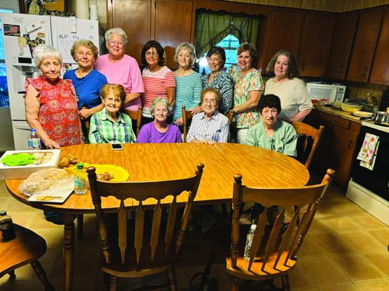 A Retiree Reunion celebration of former Moosa Memorial employees was held on Tuesday, May 12 at the home of Darrel and Marcella Prejean. Present were 12  former coworkers.