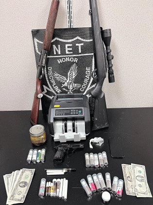 Evidence seized in drug arrest. (St. Landry Parish Sheriff's Office photo)