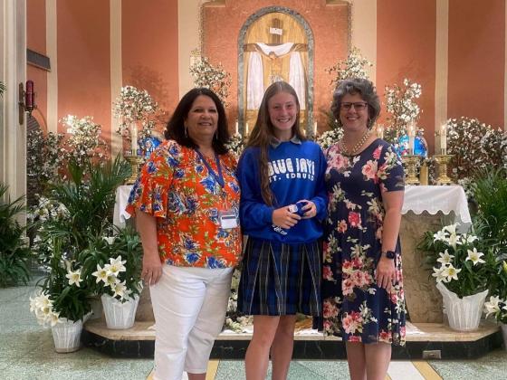 Ellie Manuel a junior at St. Edmund is a new ACT 22+Club member