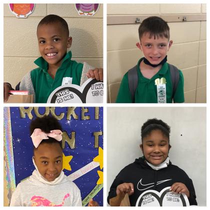 East Elementary recently honored its Students of the Month for May. At top from left are Jordan Joseph, Taygon Bond, and bottom, from left, are Jailyn Rideau and Chloe Guidry. (Submitted photos)