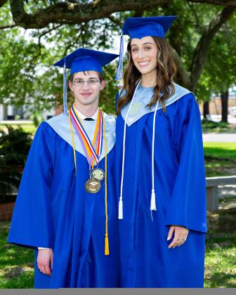 Receiving the Religion Award were Ethan Daigle and Madison Comeau.
