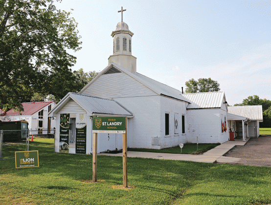 École Saint-Landry, a French immersion school in Sunset, is in the former Baptist Church. The school’s charter is for grades kindergarten to fifth, but it is asking for approval for up to eighth grade.