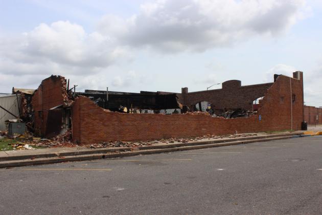 The aftermath of a major fire at Nick's on 2nd.