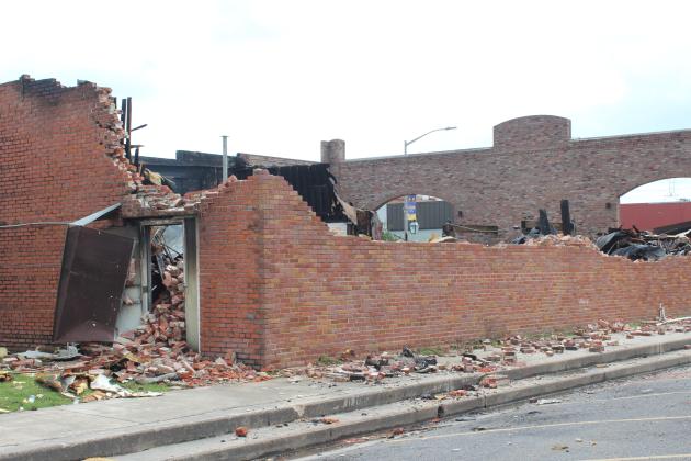 The aftermath of a major fire at Nick's on 2nd.
