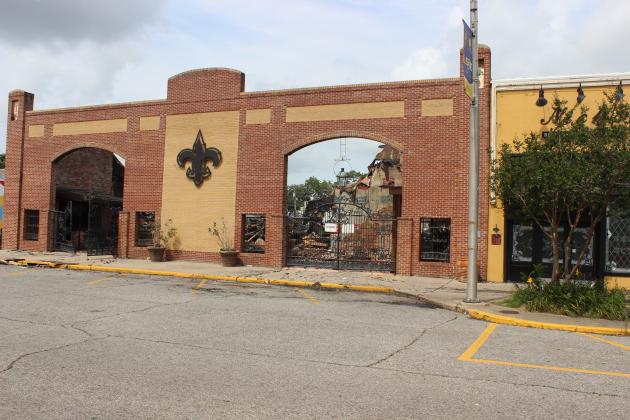 The aftermath of a fire at Nick's.