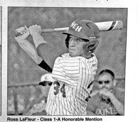 Ross  LaFleur, St. Edmund, named Class 1-A Honorable Mention.