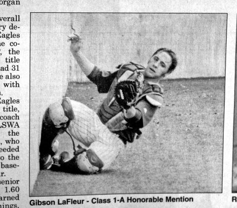 Gibson LaFleur, St. Edmund, named Class 1-A Honorable Mention.