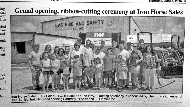 Grand opening and ribbon cutting at the Iron Horse sales