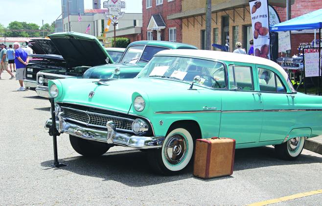 Timothy Courville, of Basile, displayed his 1955 Ford Customline on Park Avenue.