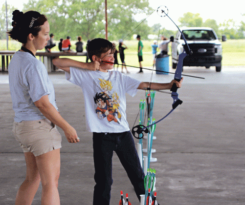 Summer camp archery