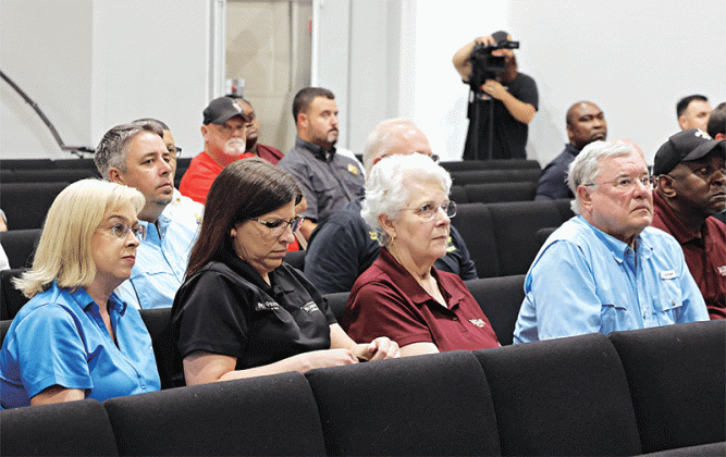 The National Weather Service presented their outlook for the 2024 hurricane season to local officials from throughout the parish at The Delta Grand in Opelousas on Tuesday.  (St. Landry Parish Government photo)
