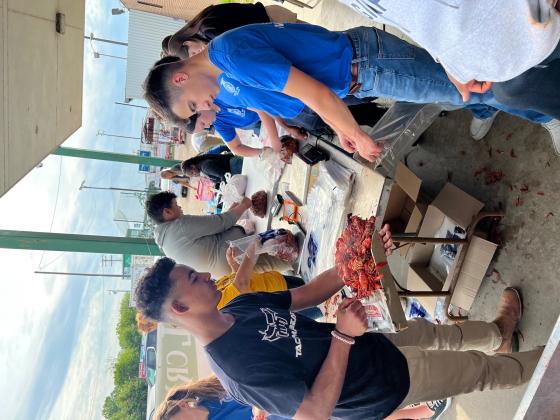 Eunice FFA held an annual crawfish boil fundraiser