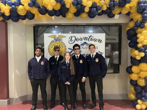 The Eunice High FFA Chapter officers attended the State FFA Convention and Expo held on June 5-June 8 in Alexandria. Other Louisiana FFA members and deligates were in attendance and attended many different Ag related sessions and members communicated with other LA FFA members. From left, are Bryan Allen, Gavin Manuel, Abbigail David, Michael Resendiz and Caleb David.