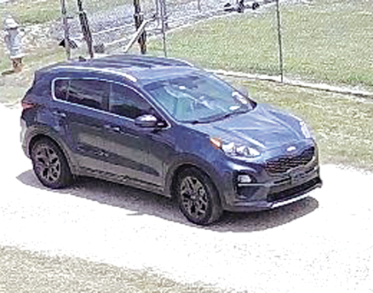 Surveillance photos of Rayne robbery suspect and vehicle.