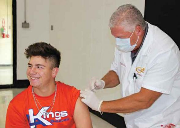 Vaccinaton at Eunice High School
