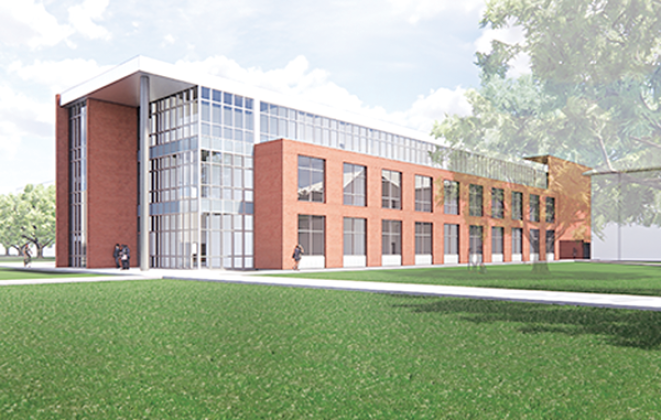 UL Lafayette’s College of Engineering will expand its footprint on campus with construction of a 70,000-square-foot academic building that will be situated near its other two buildings – Madison and Rougeou halls. (Submitted rendering)