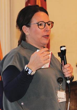 Stacy Conrad, opioid prevention outreach coordinator for the office of Public Health Region 4, spoke about fentanyl.