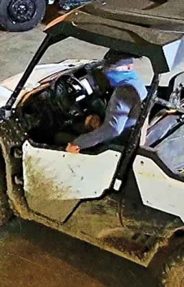 Surveillance video of suspected vehicle theft near Church Point on July 25. (Photo from the Acadia Parish Sheriff’s Office)