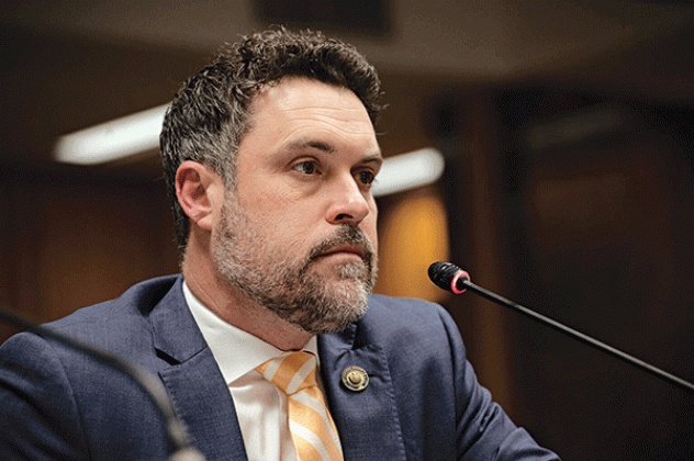 State Sen. Blake Miguez, R-New Iberia, is picking a fight with the University of Louisiana Lafayette over its new off-campus gun-free zones. He believes the designated areas could lead to a lawsuit that he foresees ending firearm restrictions entirely at all schools. (Allison Allsop / Louisiana Illuminator)