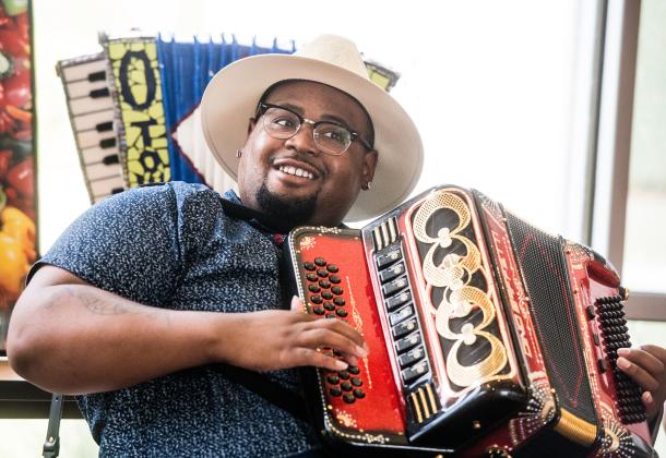 Zydeco and Creole accordion master Randall Jackson returns to the Zydeco Capital Jam from 1 to 3 p.m. Saturday at the St. Landry Parish Visitor Center, I-49 exit 23, north of Opelousas. (Submitted photo)
