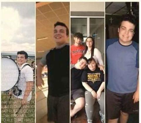 Photos of missing teen Thomas Pousson. (Photo from the Evangeline Parish Sheriff’s website)