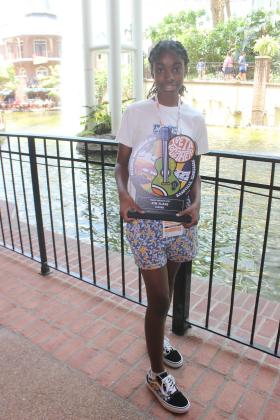 Alana F. Lee wins fifth place at the National Convention of the Junior Beta Honor Society held in Nashville.