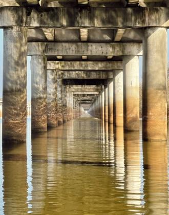 Lee’s award winning picture capturing underneath the bridge over the Atchafalaya Basin wins at National Convention of Junior Beta Honor Society. (Submitted photos)