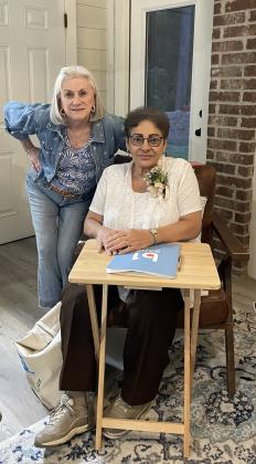 Pictured are Pam Quirk meeting host and Donna Baltakis, president 2024-26.