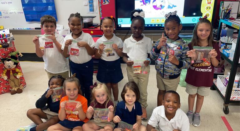 East Elementary Lafleur's kindergarten class recognized for their Positive Behavior.