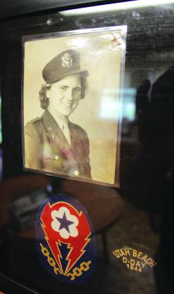 Irma Boulet Darphin’s home features several items from her time serving as a U.S. Army nurse during World War II. Darphin turned 100 on Aug. 8. (Photo by Claudette Olivier/The Church Point News)