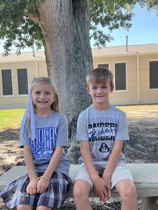 Representing Richard Elementary School for the Rice Festival are Princess Cheyenne Bergeron and Prince Walker Israel. Both are second graders.