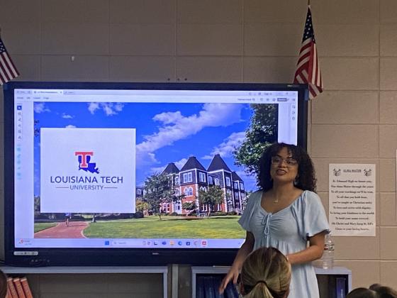 Kelcie Sneed, admissions counselor and recruiter with LA Tech