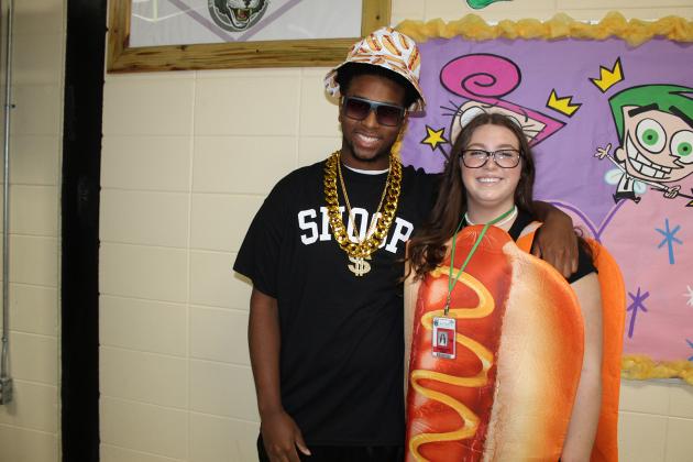 At right are “Snoop Dog” Jaylen Simien and “Hot dog” Candace Kemp. (Photos by Myra Miller)
