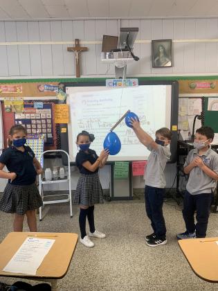 Balloon experiment at St. Edmund Elementary