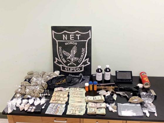 A suspected drug operation in the 200 block of North St. George in Eunice was busted by the St. Landry Parish Narcotics Team on Sunday, according to Sheriff Bobby Guidroz. 