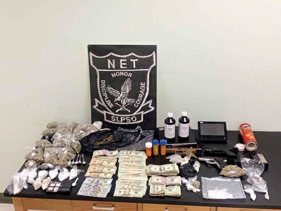 A suspected drug operation in the 200 block of North St. George in Eunice was busted by the St. Landry Parish Narcotics Team on Sunday, according to Sheriff Bobby Guidroz.