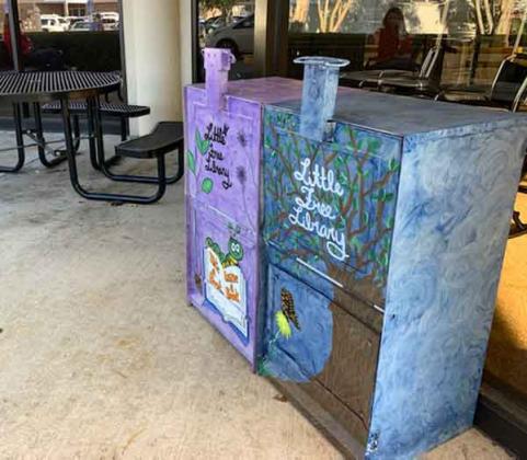 Opelousas General Health System has partnered with the leadership St. Landry class to adopt three of the Little Libraries as part of their Population Health initiative. The boxes were donated by The Eunice News. (Submitted photo)