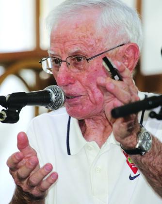 Jerry Devillier talked about his many experiences.
