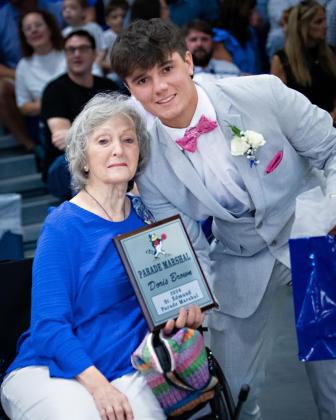Doris Brown is pictured with her grandson Jon-Michael Brown, a senior at St. Edmund High. (Submitted photo)