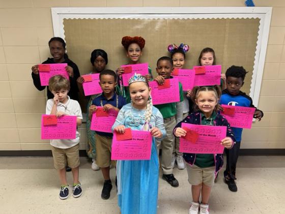 Students of the Month at Eunice Elementary