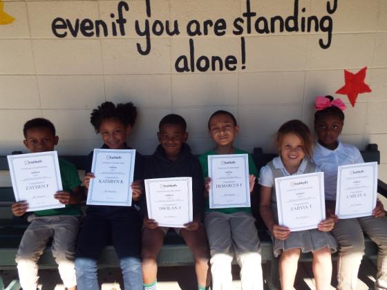 Top Math Achievers at Glendale