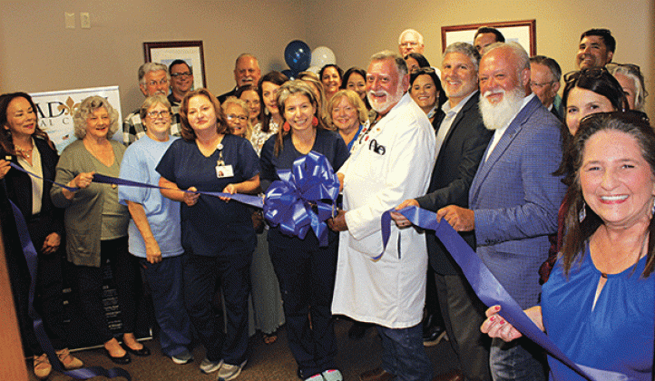 The Advanced Wound Care at Acadian Medical Center held an after hours ribbon cutting and open house Tuesday. Dr. Ty Hargroder, his staff, Eunice Chamber of Commerce members, Allegiance Health Management representatives, the Acadian Medical CEO Kevin Frank, area home health personnel and others were among the attendees for the event. Refreshments were served.  The office is located inside the Acadian Medical doctors’ offices at 3521 Hwy. 190, Suite X, in Eunice. Dr. Hargroder has been practicing for many yea