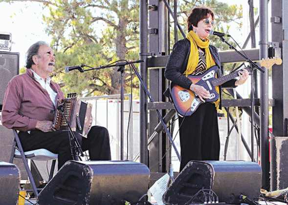 Marc and Ann Savoy at the 2017 Experience Louisiana Festival in Eunice. (Photos by Harlan Kirgan)