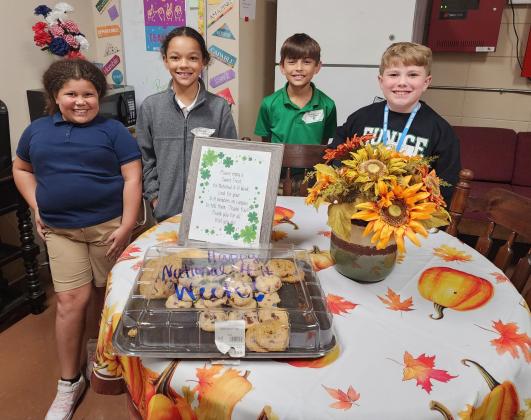 The 4-H Club at East Elementary treated their teachers during National 4-H Week.